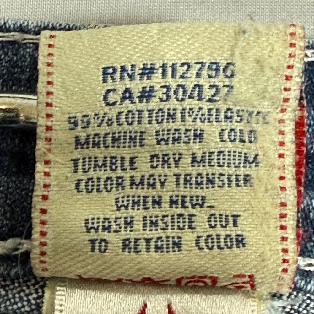 True Religion Billy Super T Womens‎ Skinny Blue Jeans Size 27 (Actual 28x30.5)